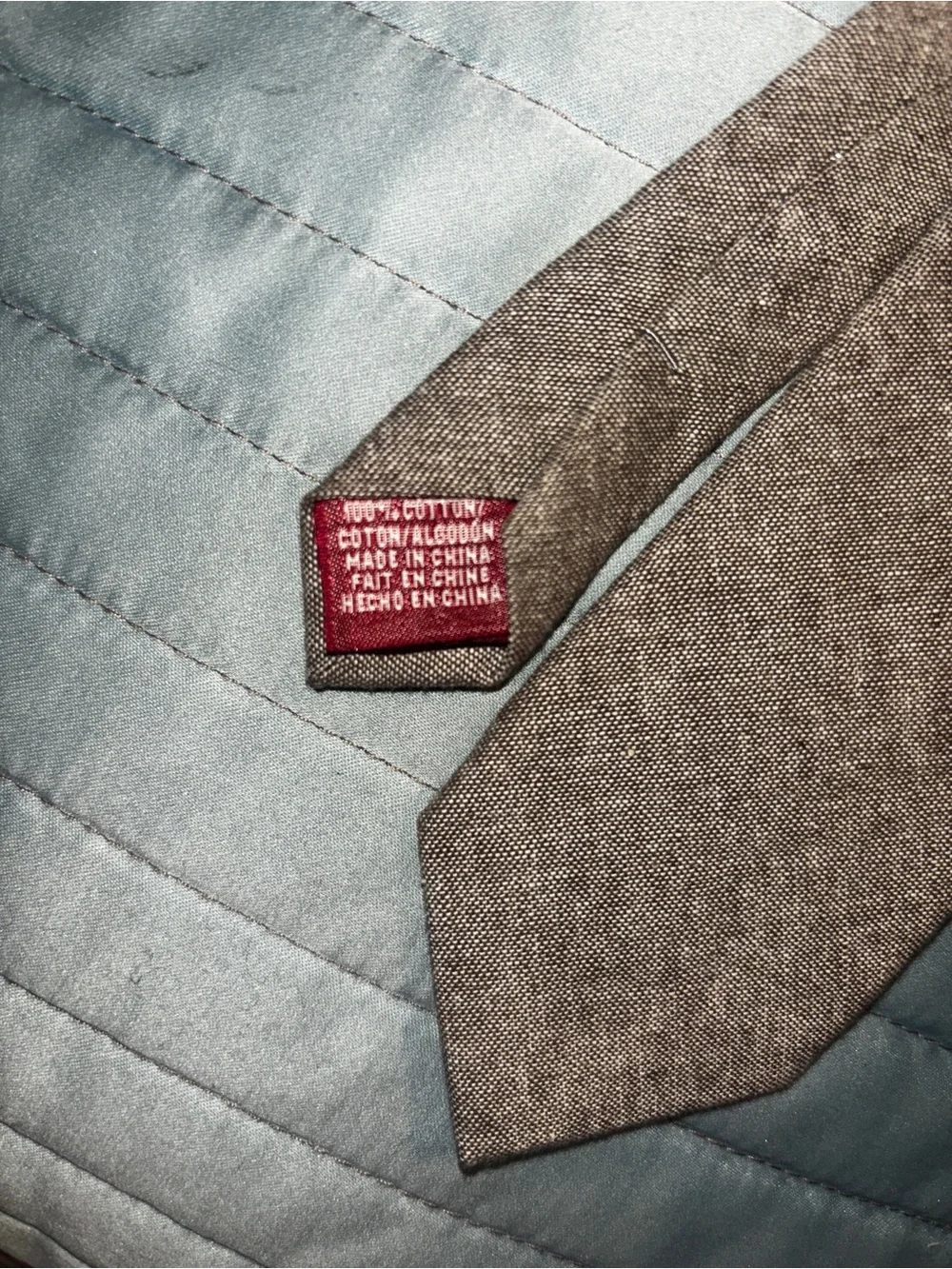 Original Penguin by Munsingwear Men’s Slim Necktie Classic Grey/Brown Cotton